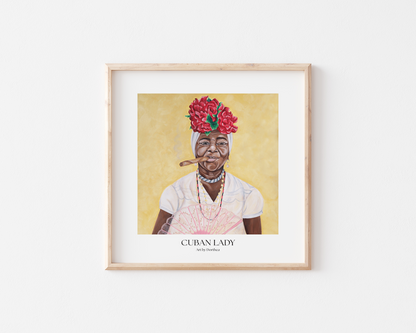 Kunsttryk af Cuban Lady