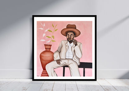 Kunsttryk af Rest in Pink